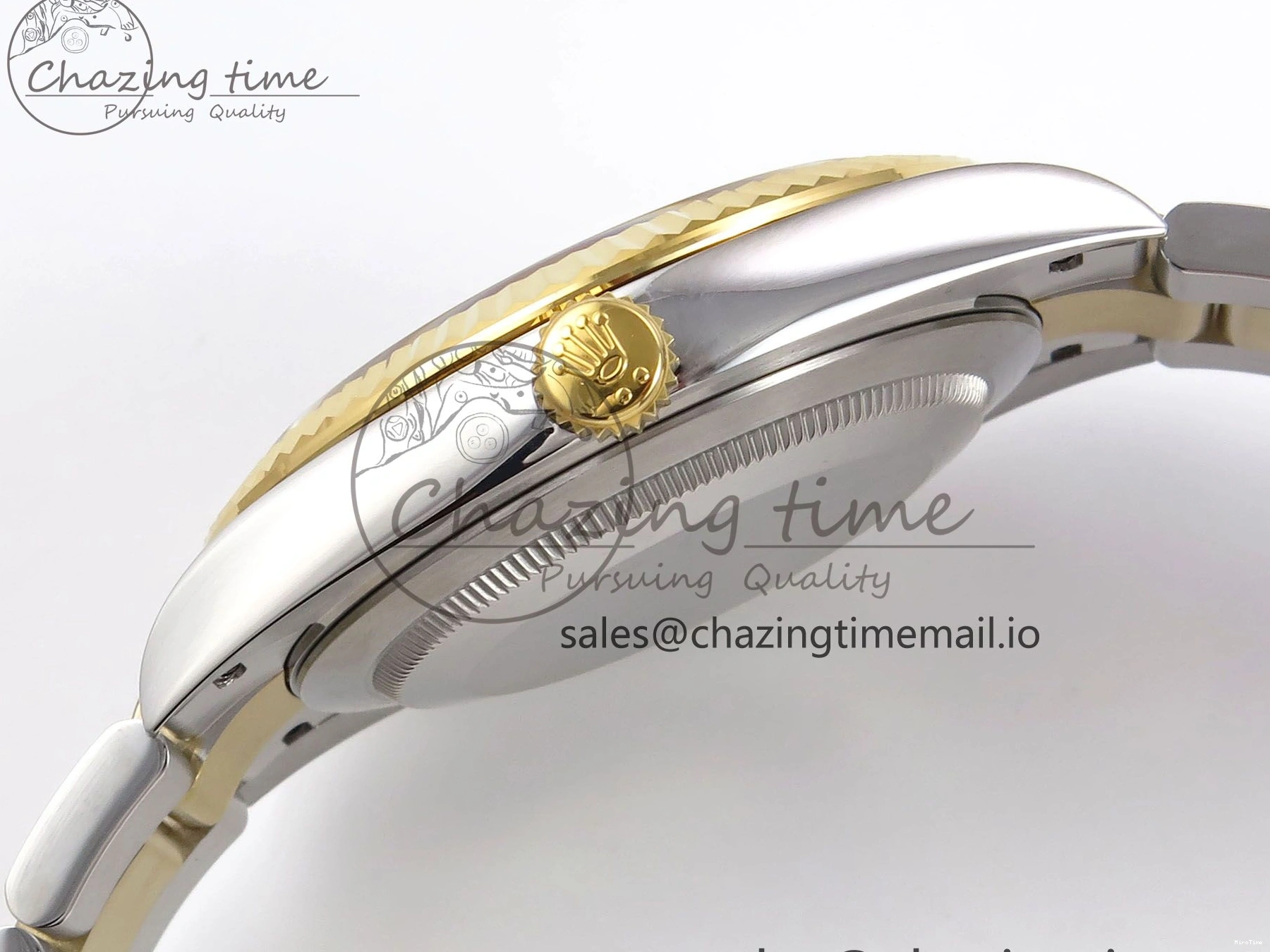 MiroTime 0514 DateJust 41 126333 EWEF Best Edition YG Diamonds Dial on SS YG Oyster Bracelet A Minimalist 973